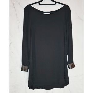 A.L.C. leather lined dress or tunic in black